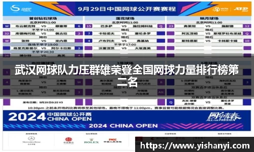 武汉网球队力压群雄荣登全国网球力量排行榜第二名
